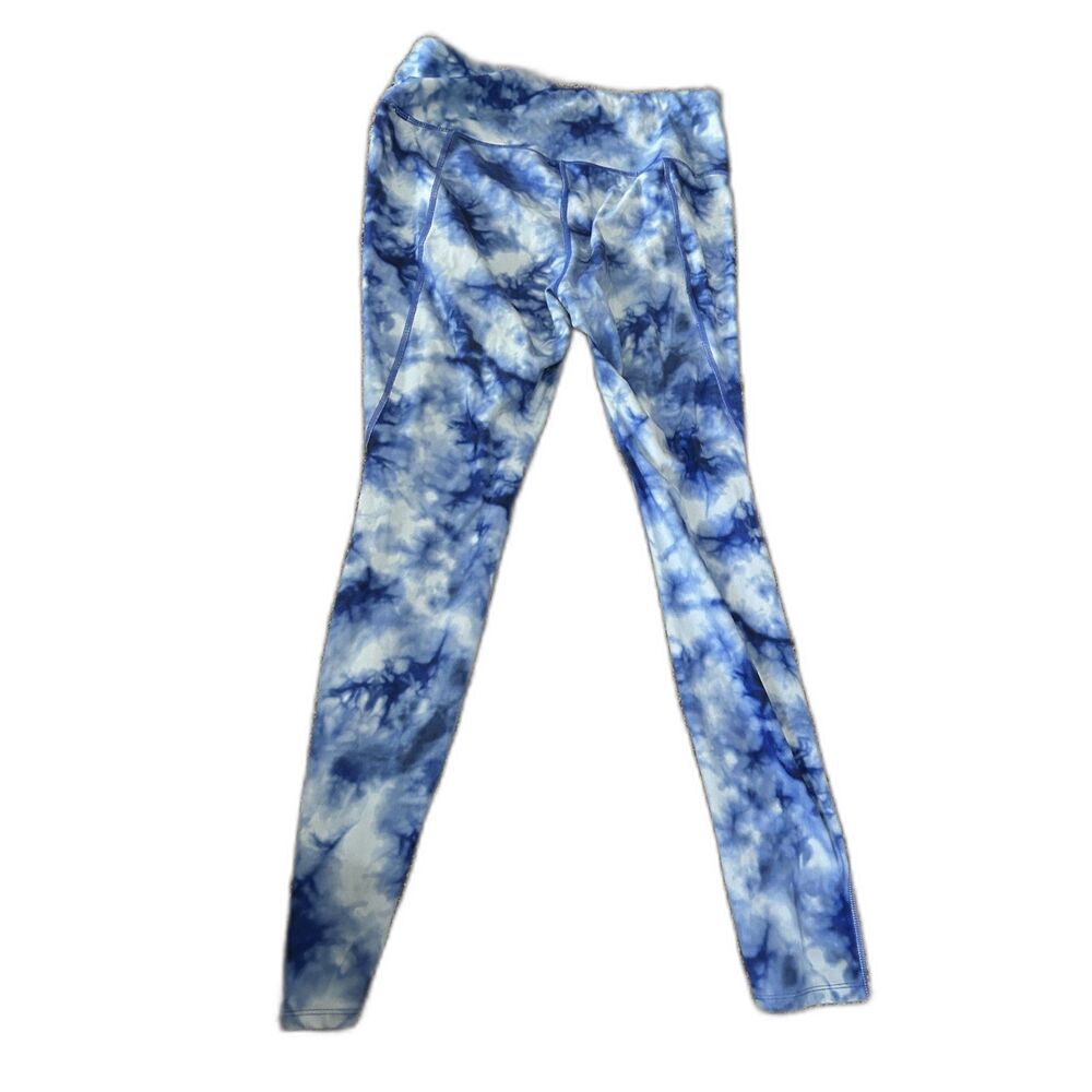 Avia blue and white color Active Performance Tie Dye Leggings M